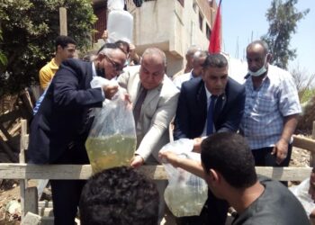 “الزراعة”إلقاء 2 مليون وحدة زريعة بلطي نيلي بالبحر الفرعونى بمحافظة المنوفية
