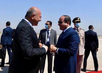 «الرئيس السيسي» يلتقي «برهم صالح» رئيس جمهورية العراق بالعاصمة العراقية بغداد