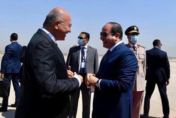 «الرئيس السيسي» يلتقي «برهم صالح» رئيس جمهورية العراق بالعاصمة العراقية بغداد 1 «الرئيس السيسي» يلتقي «برهم صالح» رئيس جمهورية العراق بالعاصمة العراقية بغداد