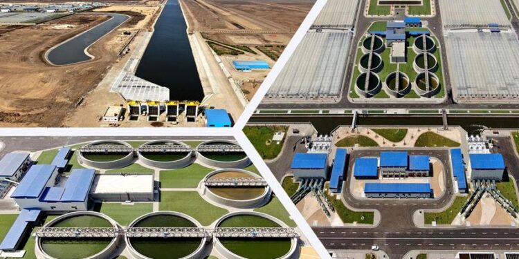 "إنفوجراف" لمركز الصوتيات عن محطة معالجة مياه مصرف بحر البقر 1 محطة بحر البقر