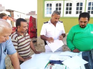 أثناء تحرير محاضر