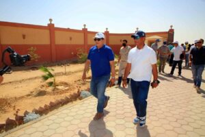 الريف المصري الجديد تدشن ٣ محطات للكهرباء غرب المنيا 13 اللواء عمرو عبدالوهاب يتفقد مواقع محطات الكهرباء