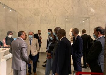 وفد «الإيفاد» يختتم زيارته لمصر بجولة في المتحف القومي للحضارات