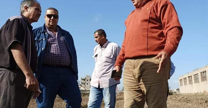 زراعة القمح على مصاطب بحقل تابع للمجالس الزراعية بدمياط 1 زراعة القمح على مصاطب بحقل تابع للمجالس الزراعية بدمياط