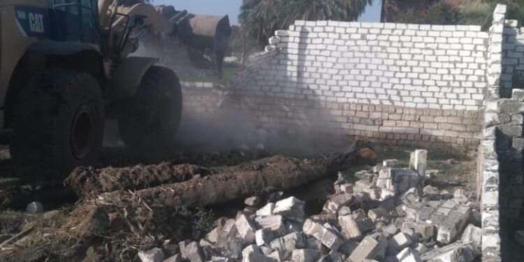 إزالة 4 حالات تعدي على الأرض الزراعية بالمنيا 1 الأرض الزراعية