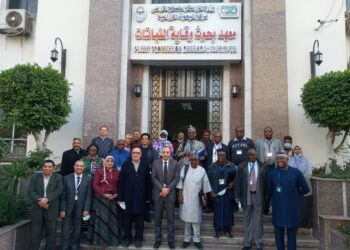 جانب من زيارة الوفد النيجيري لمعهد بحوث وقاية النباتات