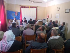 جانب من ورشة عمل مكافحة ذبابة الفاكهة