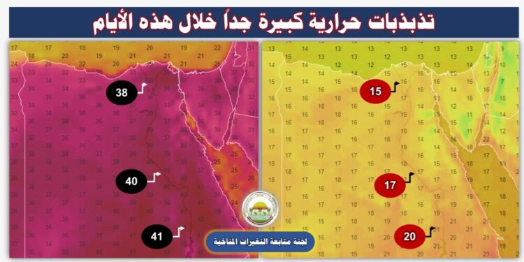لجنة التغيرات المناخية: تذبذب في درجات الحرارة بداية من الأحد 1 لجنة التغيرات المناخية