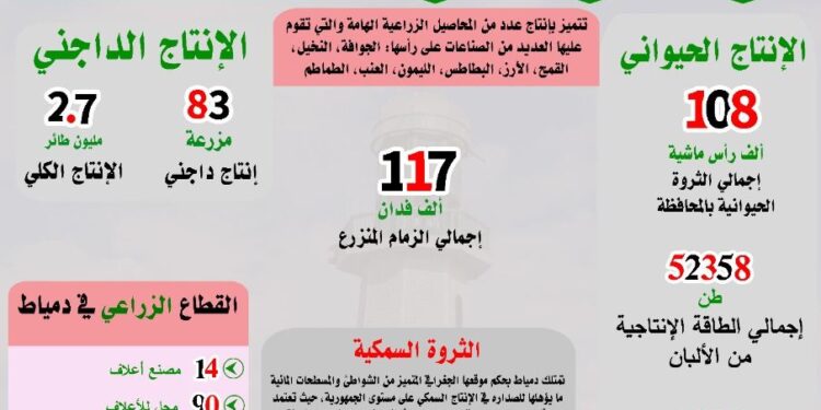 بمناسبة عيدها القومي: "دمياط".. الإنتاج الزراعي في قلعة الصناعة المصرية 1 دمياط