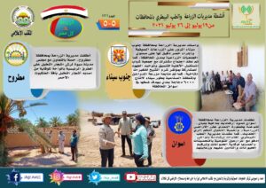 مركز المعلومات الصوتية يصدر النشرة 51 عن أنشطة مديريات الزراعة والطب البيطري 15 مركز المعلومات الصوتية