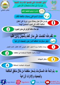 دليل خدمات وزارة الزراعة