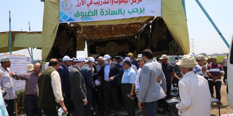 وزير الزراعة ومحافظ كفر الشيخ يطلقان فعاليات يوم الحقل السنوي لمحصولي الذرة الشامية والأرز بمحطة بحوث سخا 1 وزير الزراعة