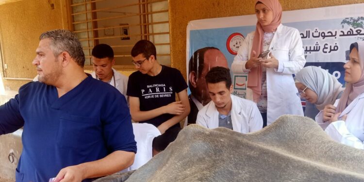 معهد صحة الحيوان يشارك في قافلة بيطرية بالمنوفية وينظم تدريبا لطلاب بيطري المنصورة 1 معهد صحة الحيوان