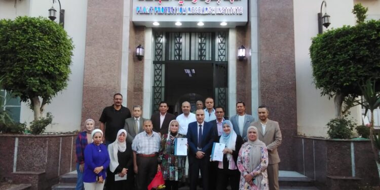 الزراعة تعلن حصول معهد وقاية النباتات على شهادتى اعتماد أيزو 9001 و 21001 1 وقاية النباتات
