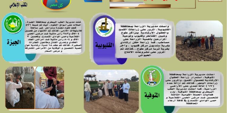 مركز المعلومات الصوتية يُصدر نشرته الـ 68 عن أنشطة مديريات الزراعة والطب البيطري 1 مركز المعلومات الصوتية