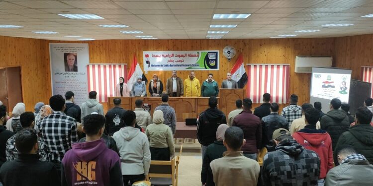 هندسة العمليات الزراعية في تدريب بمحطة بحوث سخا 1 هندسة العمليات الزراعية