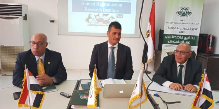 "التقنيات الحديثة في مجال التناسليات في الجاموس" دورة تدريبية بمعهد التناسليات الحيوانية 1 التناسليات في الجاموس