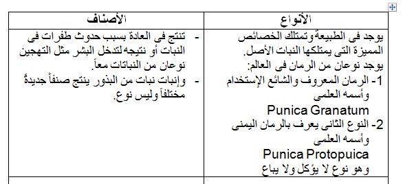 د.رضا عليوة يكتب عن رؤية ورسالة فى مجالات التنمية الزراعية لمحافظة أسيـوط 12 أنواع الرمان