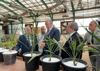 وزير الزراعة يتفقد البرامج البحثية لإنتاج التقاوي ويجتمع بقيادات الوزارة