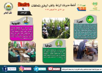 انفوجراف وفيديو| تعرف على أنشطة وجهود مديريات الزراعة والطب البيطري خلال أسبوع