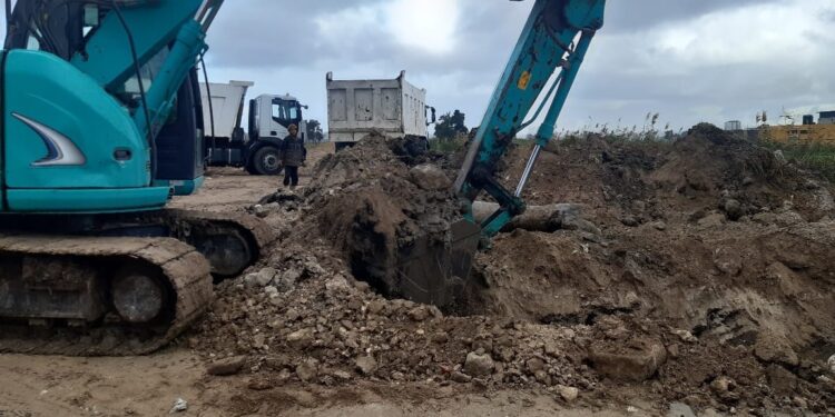 زراعة الإسكندرية تزيل حالة تعدي على الأرض الزراعية 1 الإسكندرية