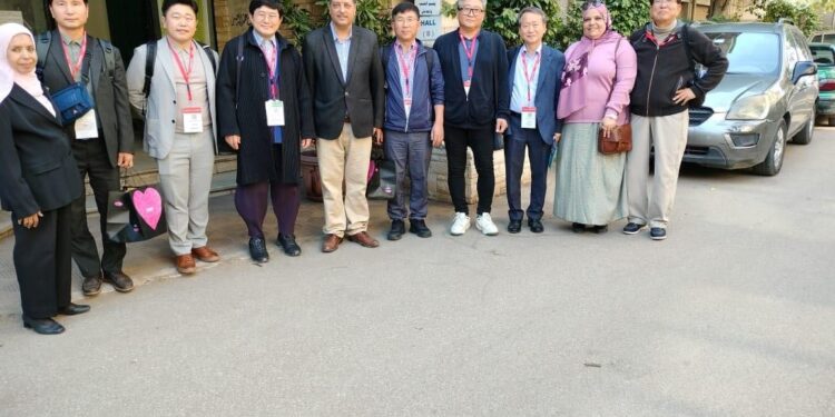 معهد البساتين يستقبل وفد علمي كوري 1 معهد البساتين