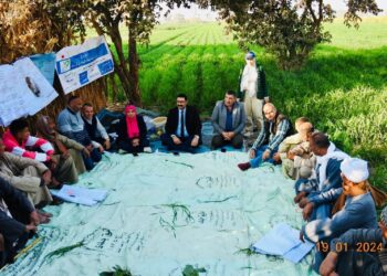 جولة تفقدية بالمدارس الحقلية ولقاء مع المزارعين بالمنيا