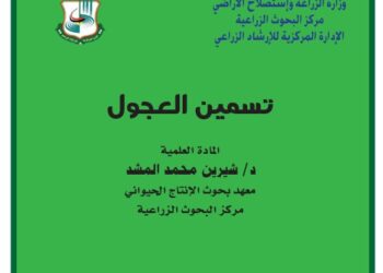 تسمين العجول نشرة إرشادية (pdf)