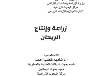 زراعة وإنتاج الريحان … نشرة إرشادية (pdf)