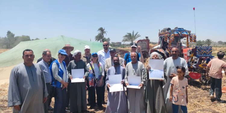 الزراعة تنظم احتفالية لحصاد القمح بالأساليب الحديثة في الأقصر 1 الزراعة تنظم احتفالية لحصاد القمح بالأساليب الحديثة في الأقصر