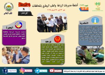 انفوجراف وفيديو|  تعرف على أنشطة وجهود مديريات الزراعة والطب البيطري خلال أسبوع