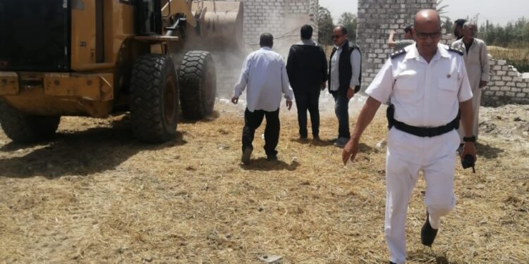 إزالةالتعديات بزراعة الإسماعيلية