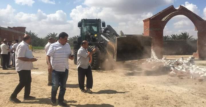 إزالة التعديات بزراعة الإسماعيلية