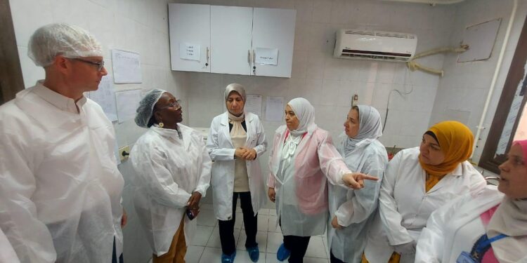 وفد من منظمة الأغذية والزراعة الفاو يزور معامل الصحة الحيوانية بالمحافظات  1 فاو
