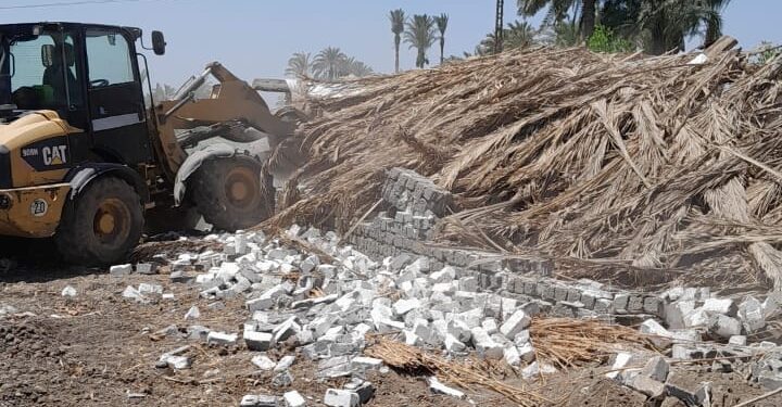 زراعة الفيوم تزيل 3 حالات تعدى على الأراضي الزراعية 1 زراعة الفيوم