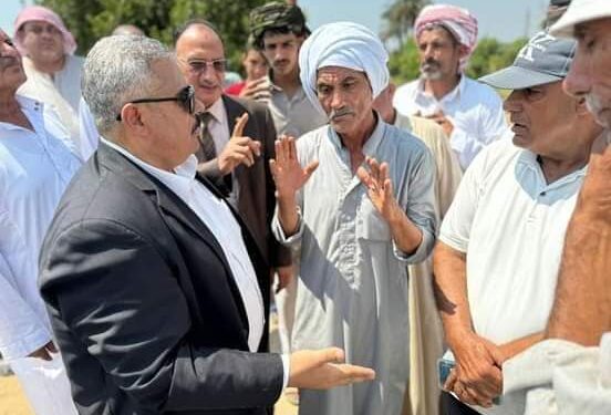 وكيل زراعة الإسماعيلية يحل أزمة الري بـ"عين غصبن "