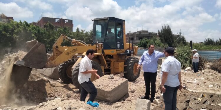 زراعة البحيرة: إزالة 7حالات تعدي على الأراضي الزراعية بكفر الدوار 1 إزالة التعديات بزراعة البحيرة