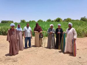 فريق إرشادي ريفي لمحصول القصب بزراعة القصب