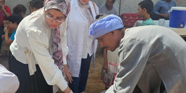 قوافل معهد بحوث الصحة الحيوانية بسوهاج والفيوم والبحيرة لتوعية وإرشاد صغار المربين 1 صحة الحيوان