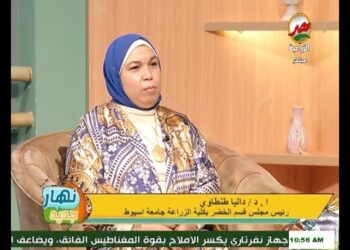 الدكتورة داليا طنطاوى رئيس مجلس قسم الخضر كلية الزراعة جامعة أسيوط