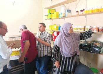 حملة تفتيشية على محال بيع المبيدات بزراعة بني سويف