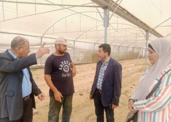 متابعة الصوب الزراعية بزراعة بورسعيد