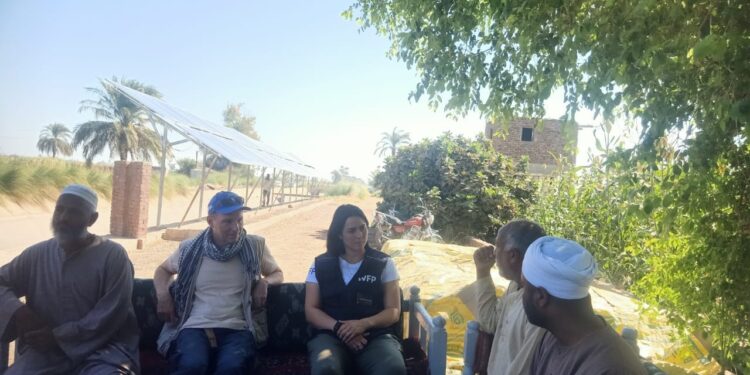 أنس جابر سفيرة النوايا الحسنة تزور المشروعات الزراعية بمديرية زراعة الأقصر 1 أنس جابر