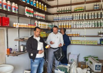 الزراعة: ضبط 214 عبوة مبيدات مجهولة المصدر بالنوبارية