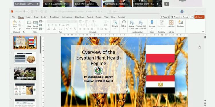 المنسي يعقد اجتماعا مع الحجر الزراعي البولندي لتعزيز سبل التعاون 1 الحجر الزراعية