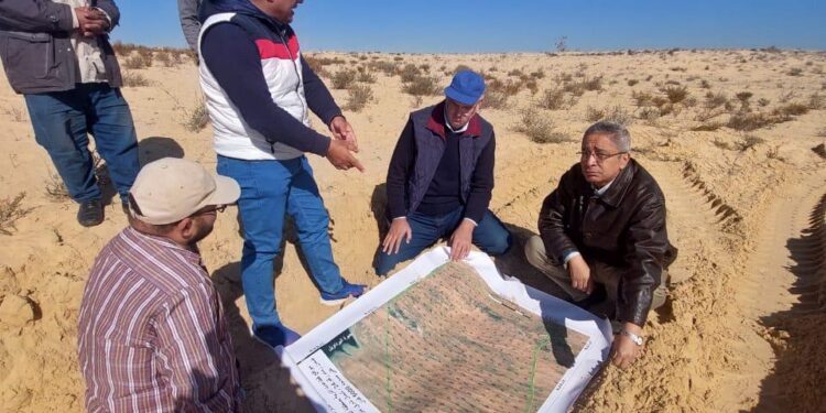 بحوث الصحراء يواصل جهوده في حصر وتصنيف الأراضي الزراعية بمنطقة بئر العبد بشمال سيناء 1 بحوث الصحراء