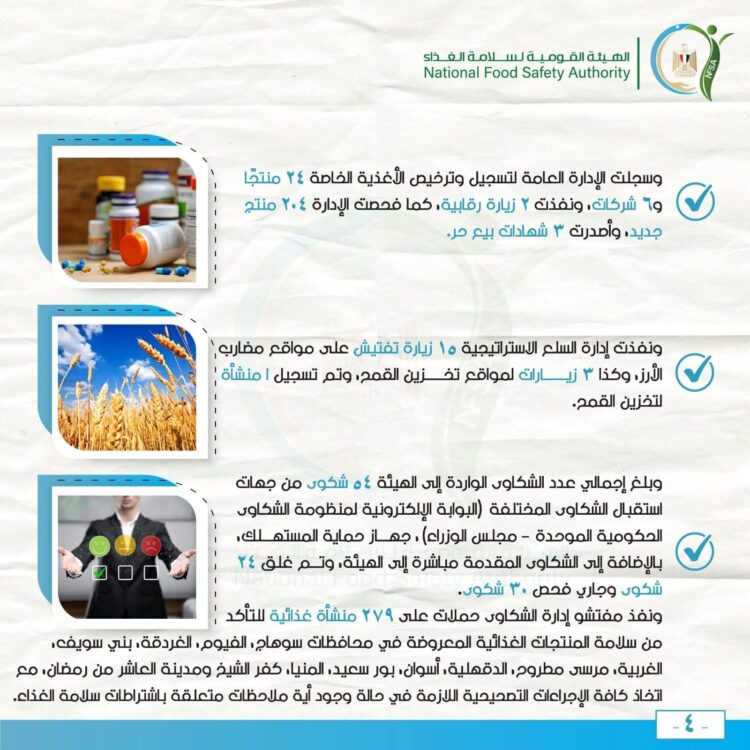 ١٤٨ ألف طن إجمالي صادرات مصر الزراعية خلال أسبوع