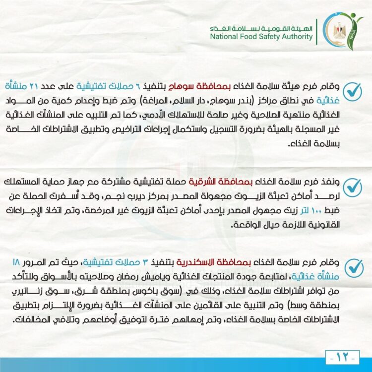 ١٥٥ ألف طن إجمالي صادرات مصر الزراعية خلال أسبوع