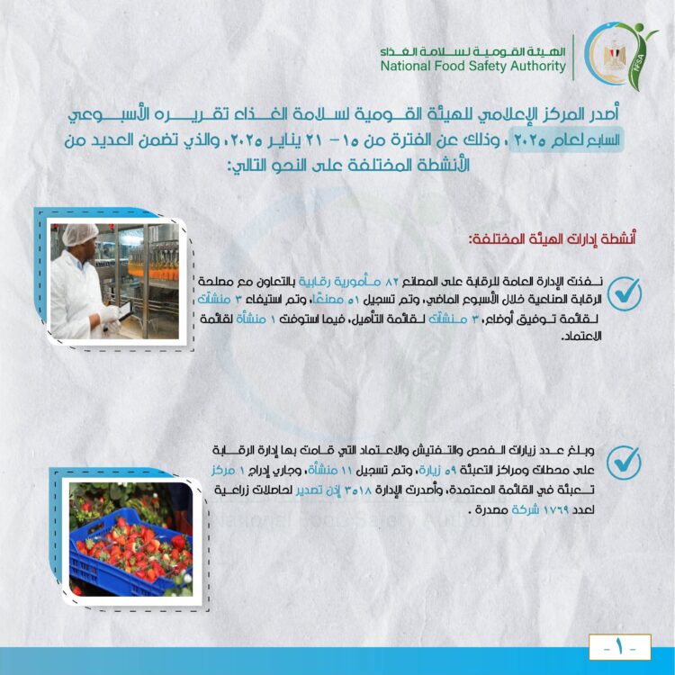 ١٥٢ ألف طن إجمالي صادرات مصر الزراعية خلال أسبوع