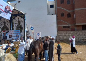 البحوث الزراعية يواصل تقديم القوافل البيطرية المجانية لصغار المربين والمزارعين بالبحيرة